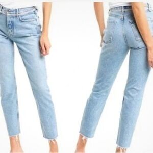 GRLFRND Karolina Blue Cropped Jeans